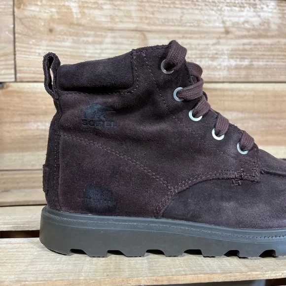 Sorel Madson MOC Toe Waterproof Boots, 5Y, Brown Leather - Picture 5 of 13